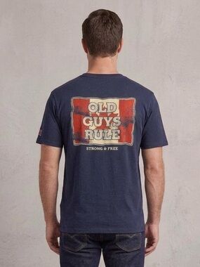 NEW Old Guys Rule graphic Navy Short-Sleeve Crewneck T-Shirt. TAGS ON
XL